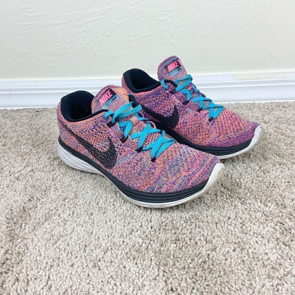 Nike Flyknit Lunar 3 Running Shoes - Multi Color